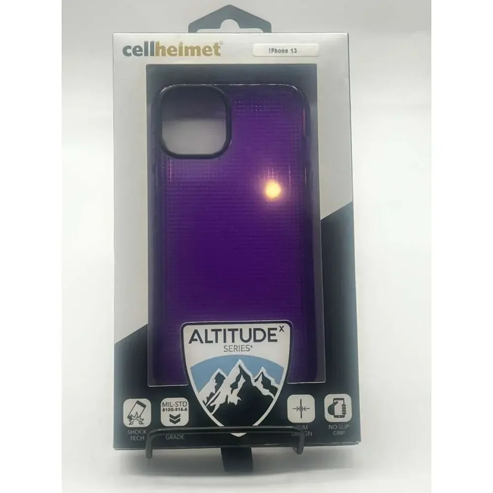 Cellhelmet Altitude X Series Case for iPhone 13 Pro Purple Shockproof No-Slip